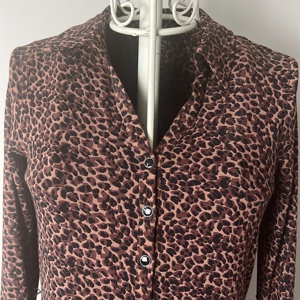 NWT Talbots Cheetah long sleeved dress - Picture 2 of 7